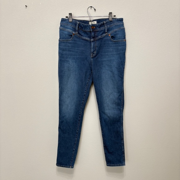 Madewell 10" High-Rise Skinny Jeans in Pine Wash: Yoke Edition - 33 - Picture 2 of 9